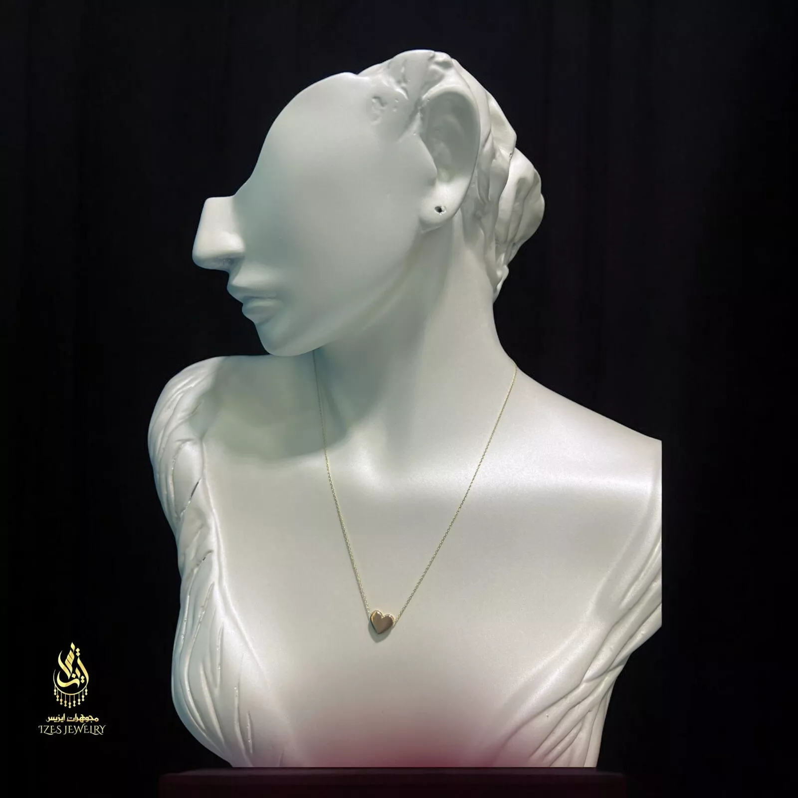 Women's love pendant yellow solid gold 14k new model and beautiful - Image 9