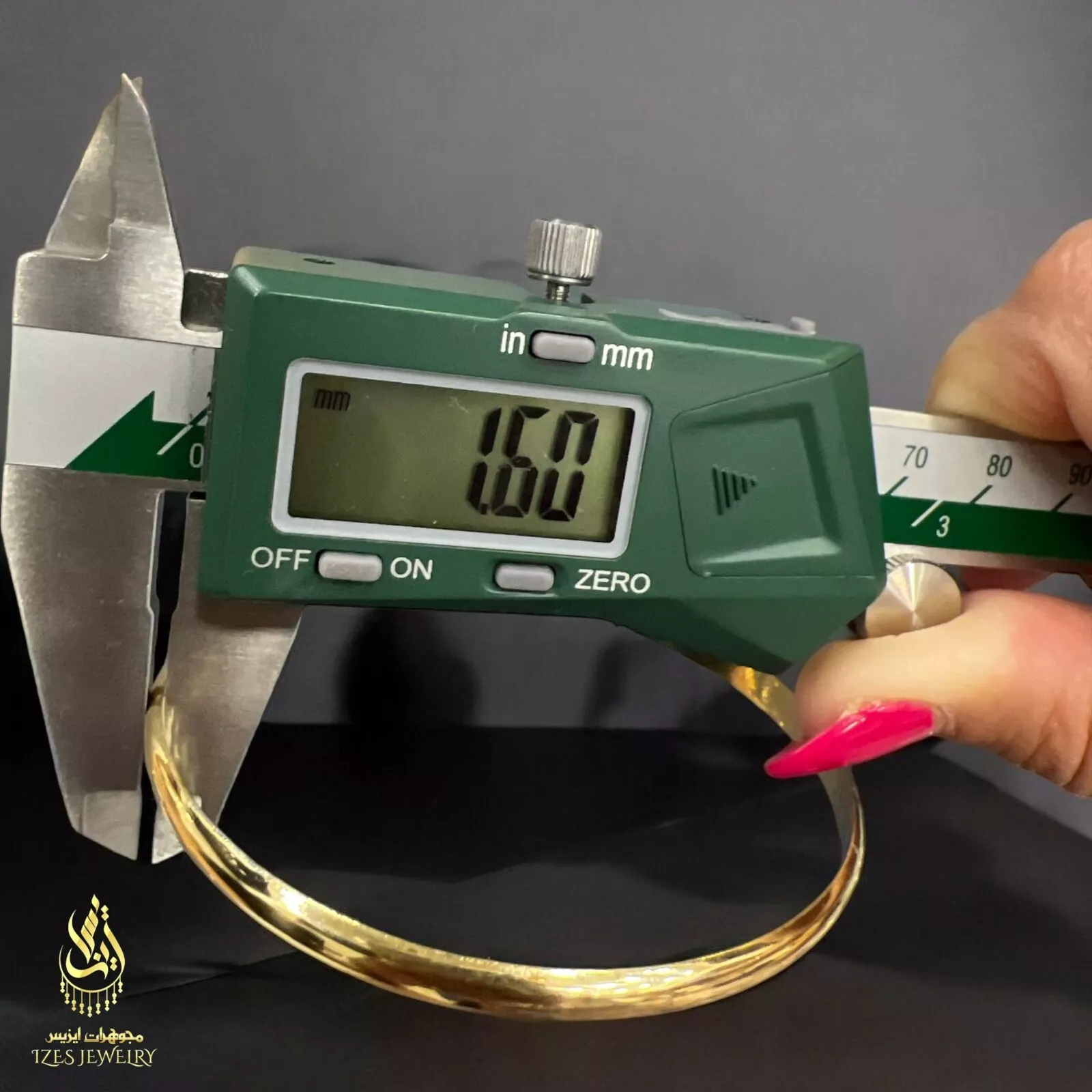 Bangel Bracelet for Women yellow solid gold 14k classsy and beautiful size 5.8 - Image 10