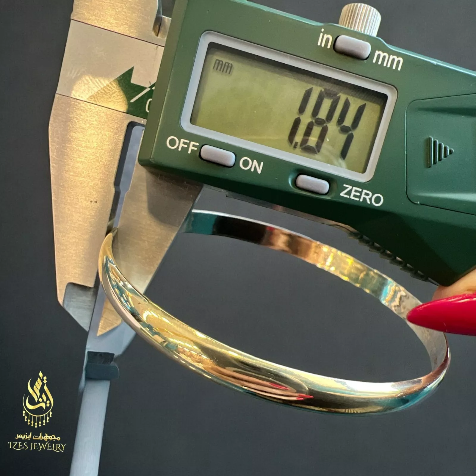 Bracelet Bangle women yellow solid gold 14k Classy and Beautiful - Image 4