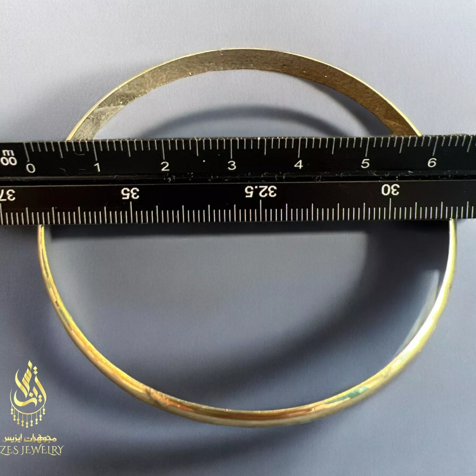 Bracelet Bangle women yellow solid gold 14k Classy and Beautiful - Image 3