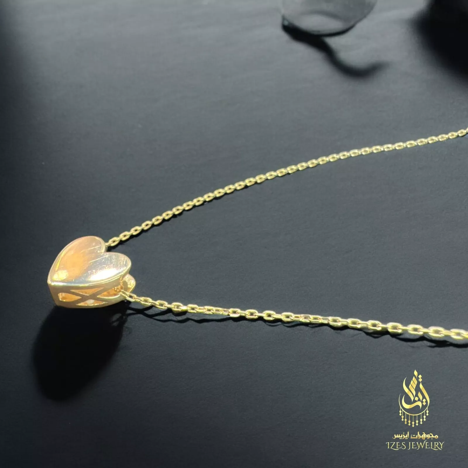 Women's love pendant yellow solid gold 14k new model and beautiful - Image 8