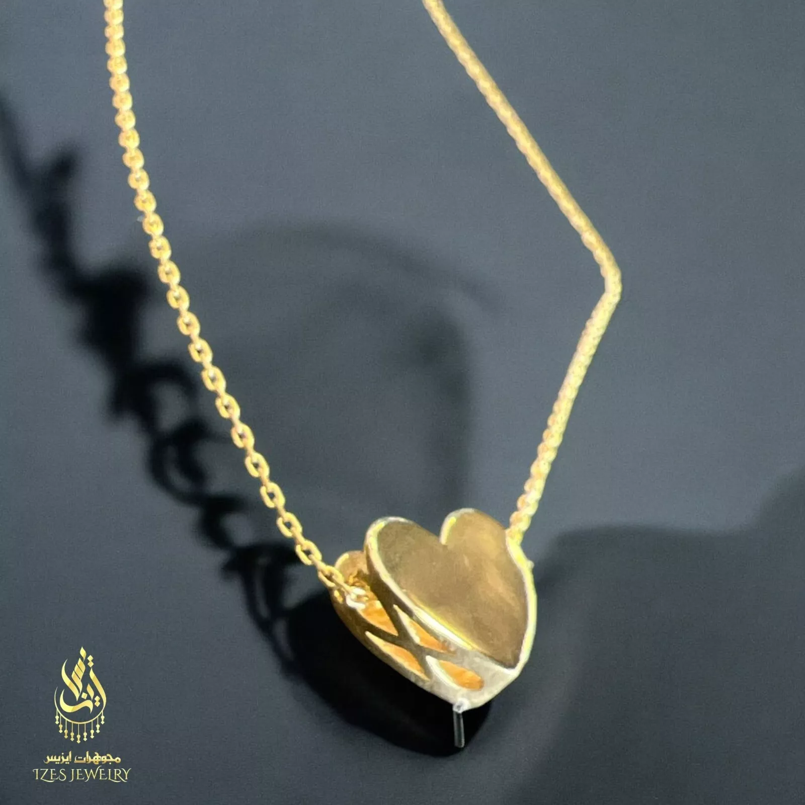 Women's love pendant yellow solid gold 14k new model and beautiful - Image 6