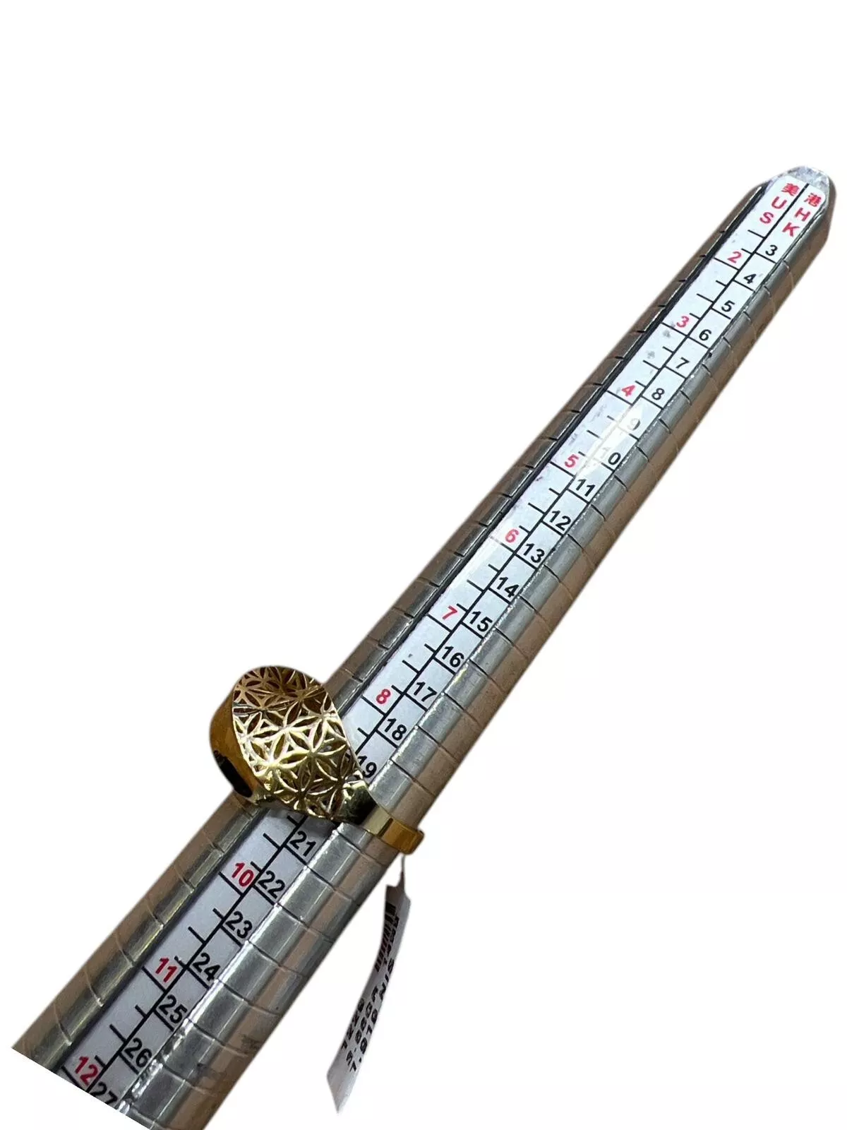 women ring yellow solid gold 14k distinctive design with touch zarcon beautiful - Image 5