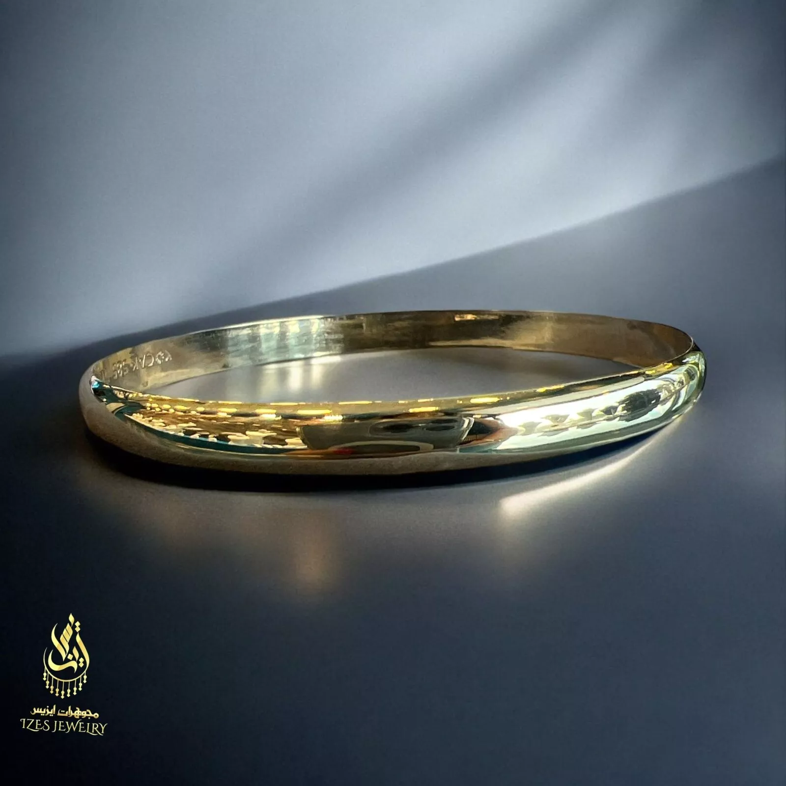 Bracelet Bangle women yellow solid gold 14k Classy and Beautiful