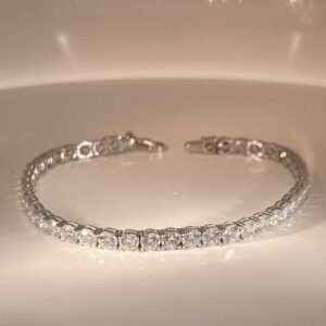 Tennis Bracelet in White Gold 14k