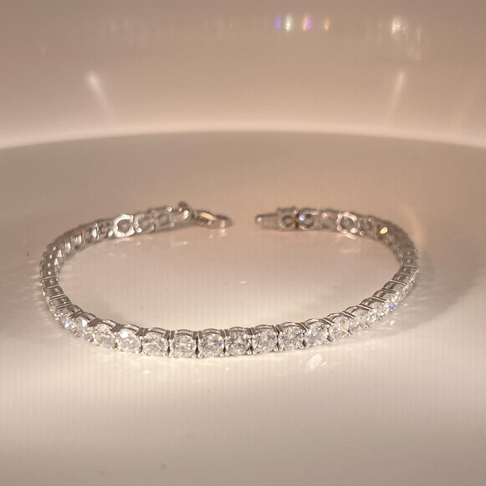 Tennis Bracelet in White Gold 14k - Image 8