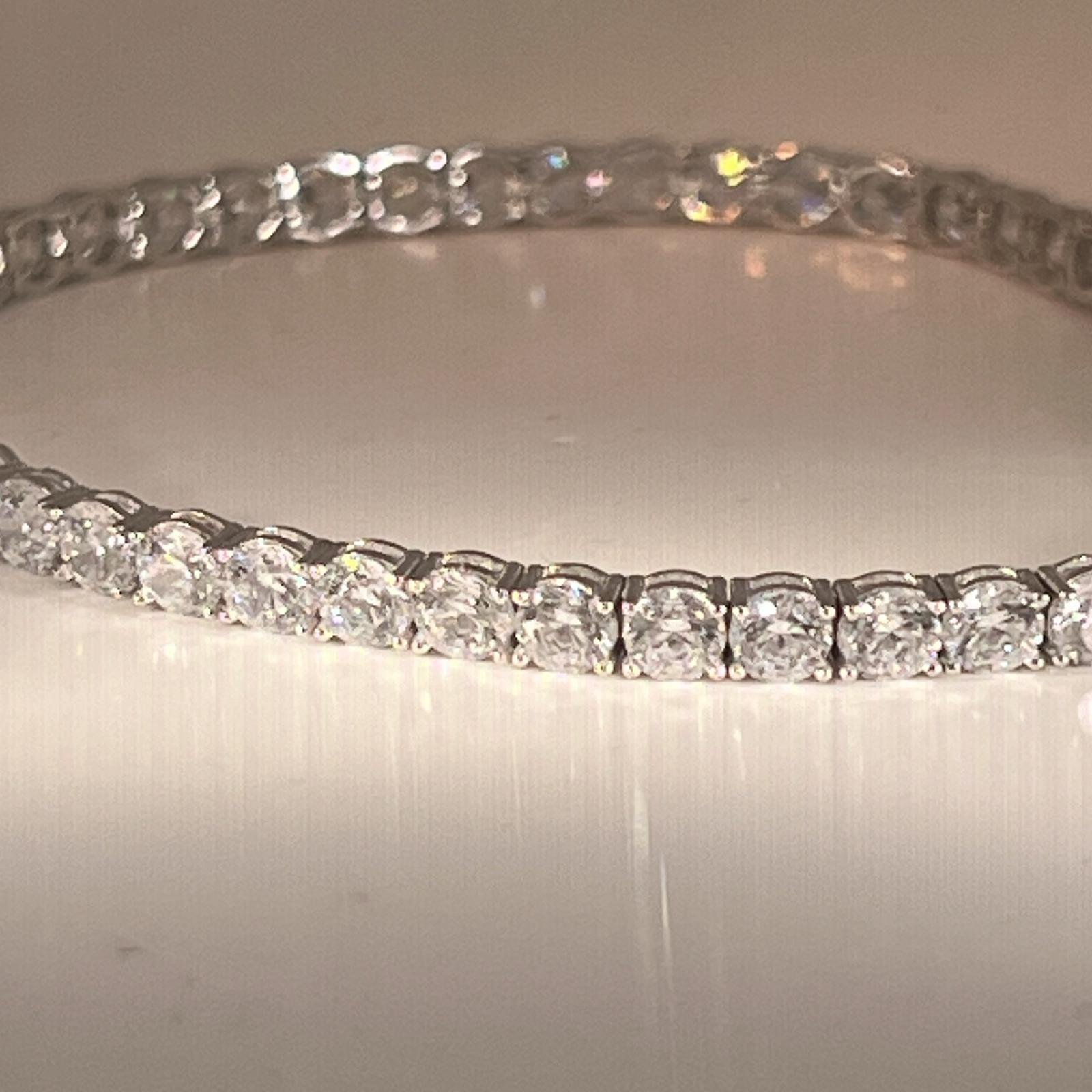 Tennis Bracelet in White Gold 14k - Image 2