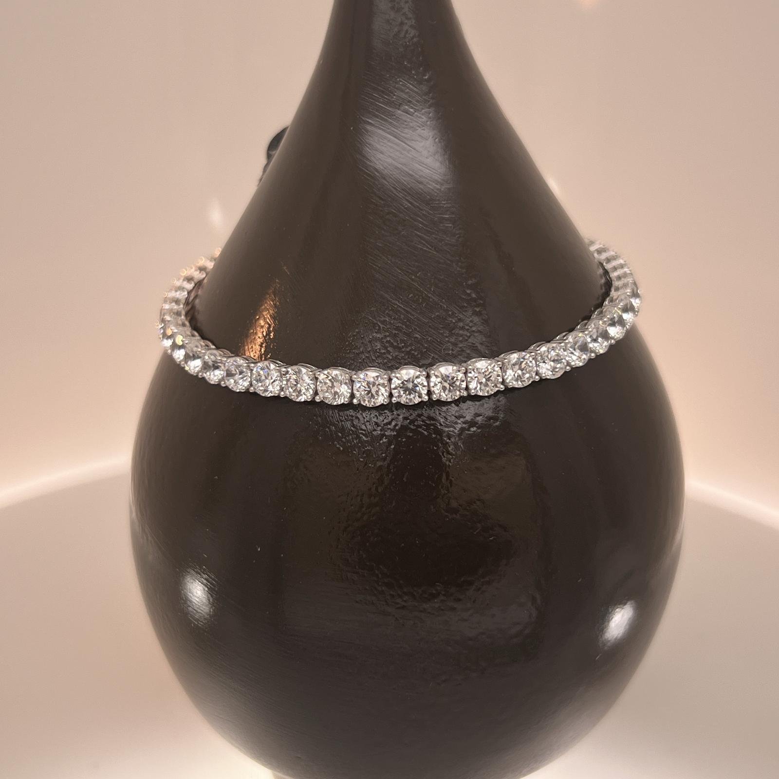 Tennis Bracelet in White Gold 14k - Image 3