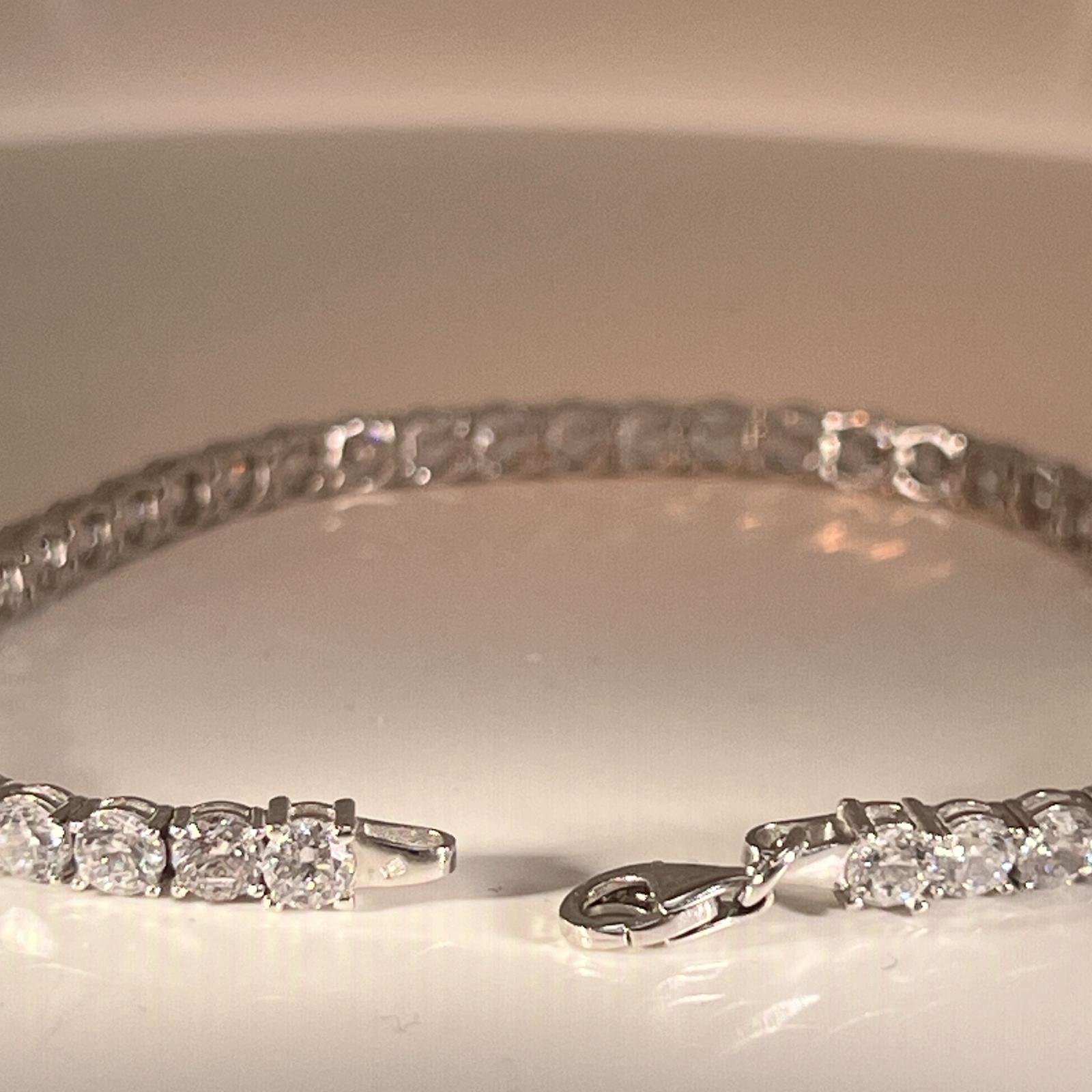 Tennis Bracelet in White Gold 14k - Image 6