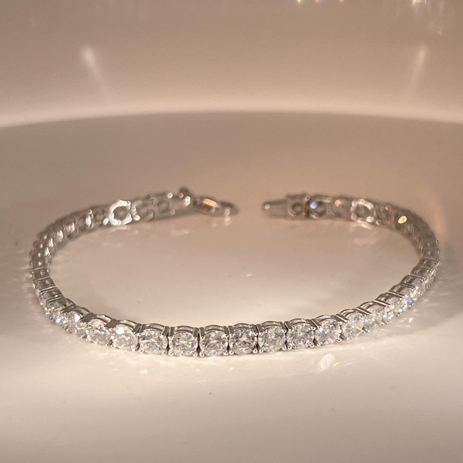 Tennis Bracelet in White Gold 14k - Image 7