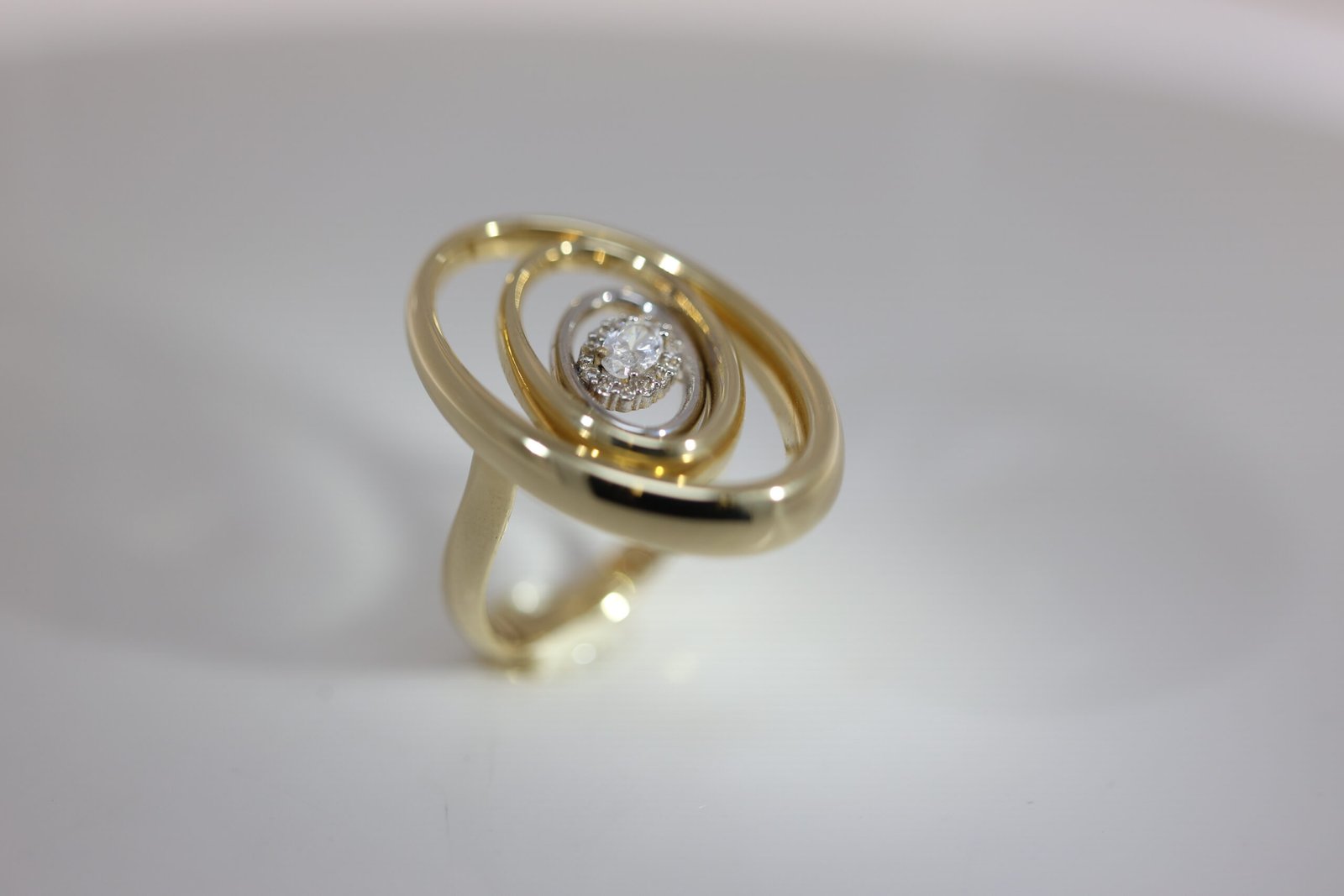 Circles Women Ring 14K Gold