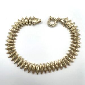 14K Yellow Gold Bracelet – bold baklava design with elegant, shiny finish