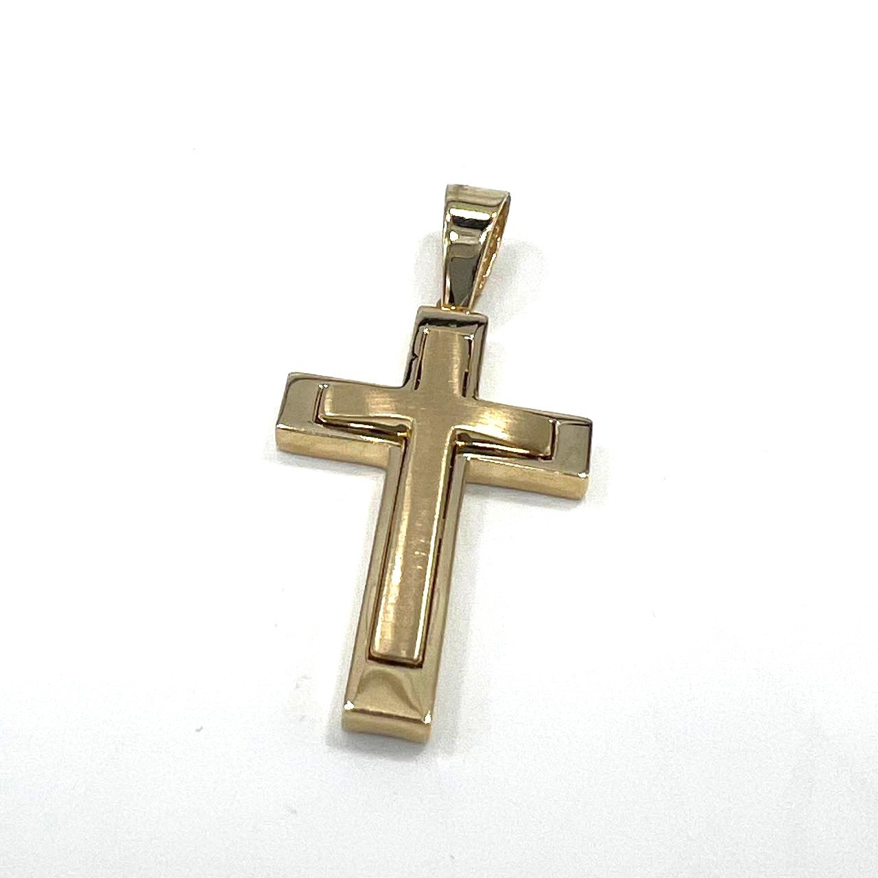 14K Yellow Gold Cross – Unique and elegant design, perfect for daily wear - Image 7