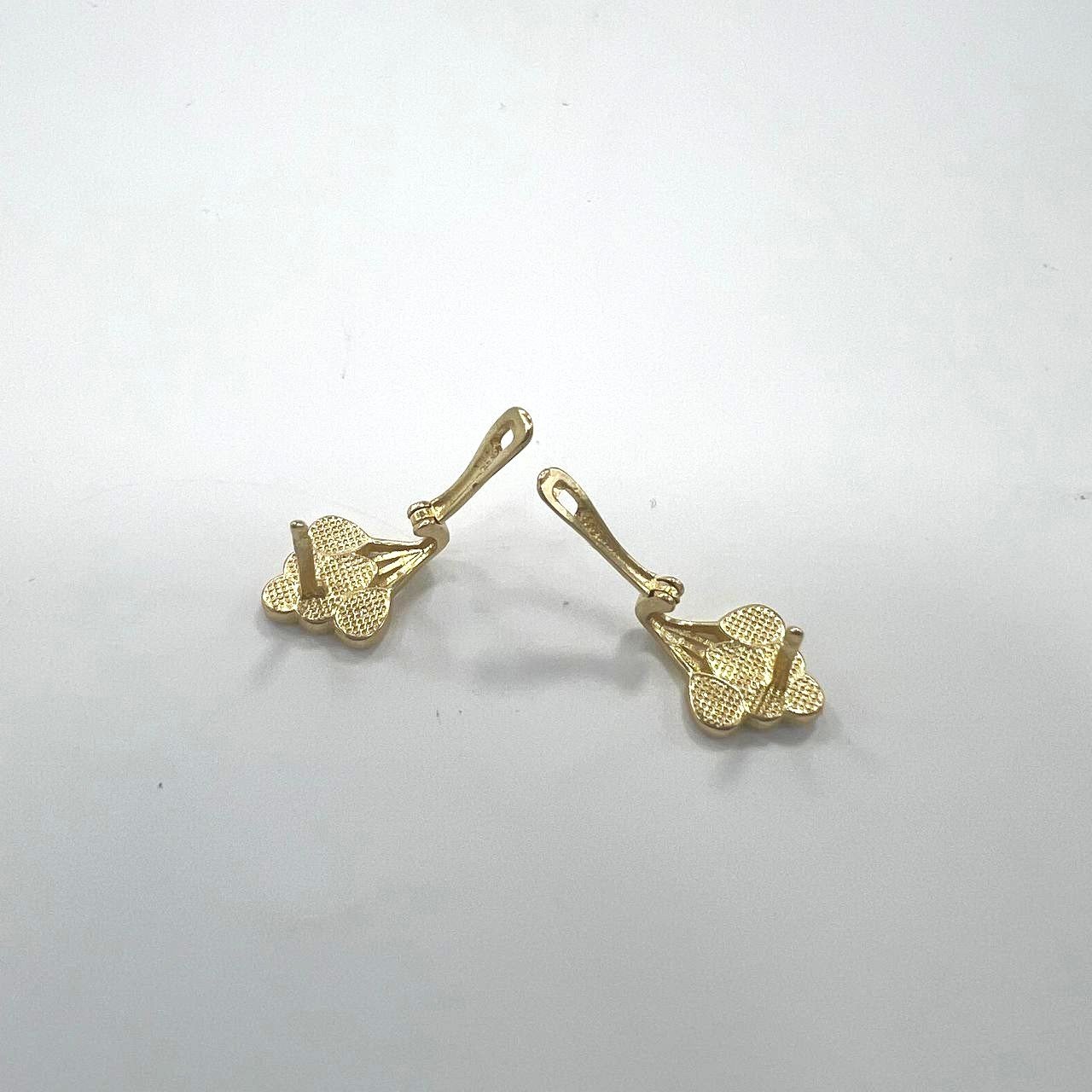 14K yellow gold colorful plug earrings, perfect for girls and all occasions - Image 6