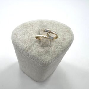 14K Yellow Gold Ring email white color elegant design for timeless everyday wear