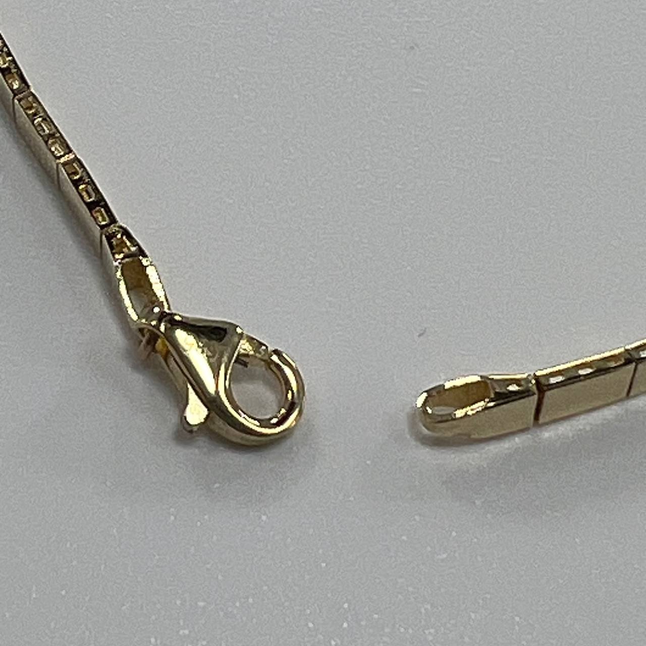 New Elegant 14K Solid Gold Italian Bracelet – Diamond-Cut Design 3.8g, 18cm - Image 6