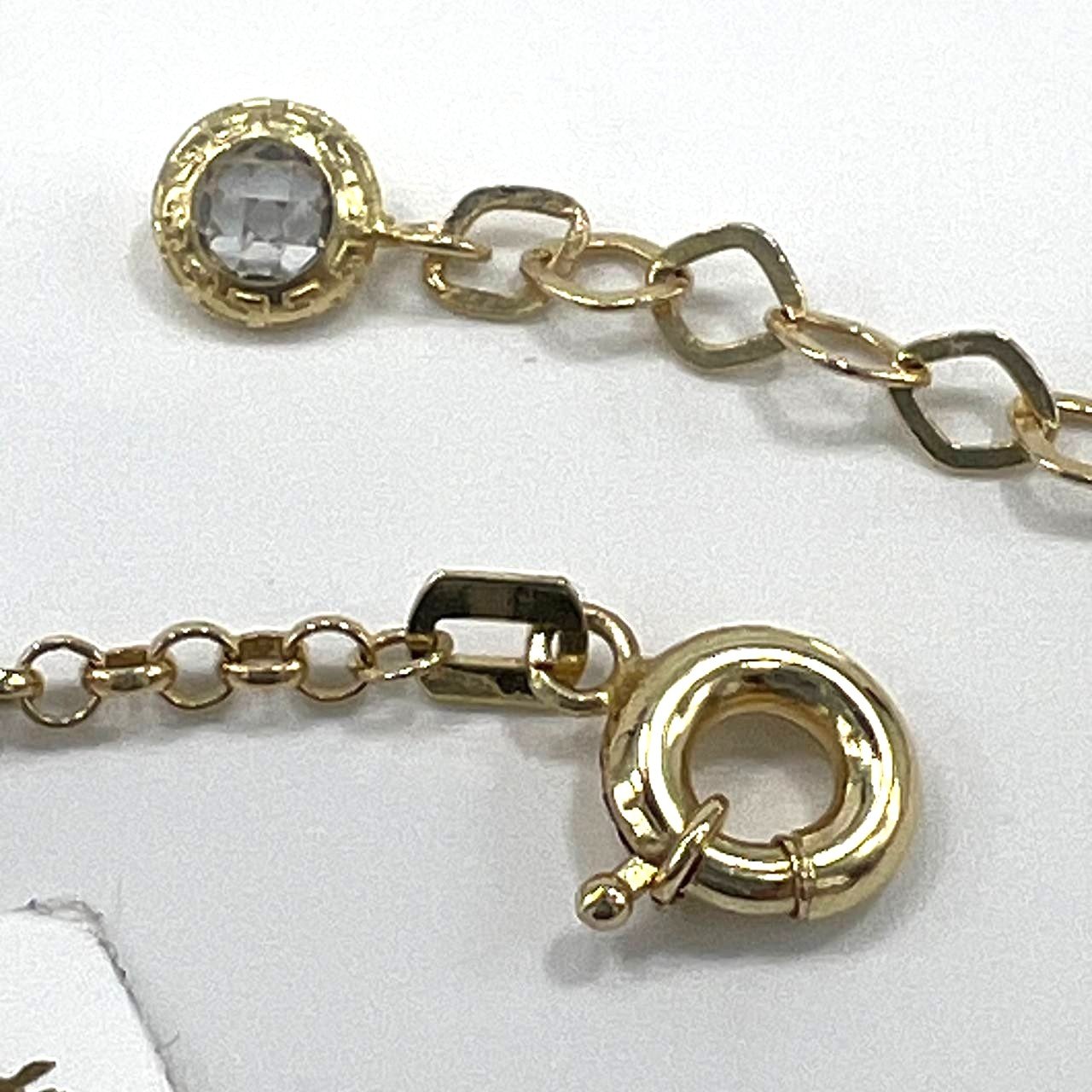 14K Yellow Gold Infinity Bracelet - Beaded Chain Delicate Everyday Fine Jewelry IZES - Image 9