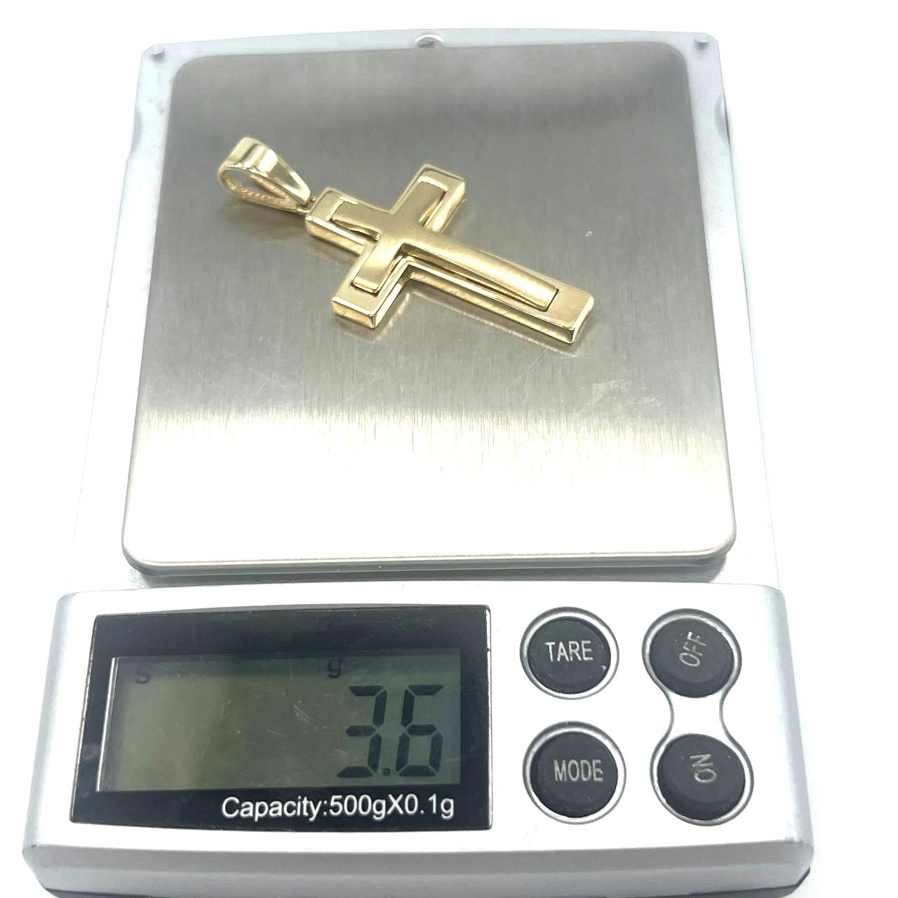 14K Yellow Gold Cross – Unique and elegant design, perfect for daily wear - Image 8