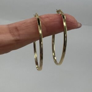 Elegant 14K Solid Gold Earrings – Timeless, Lightweight & Versatile