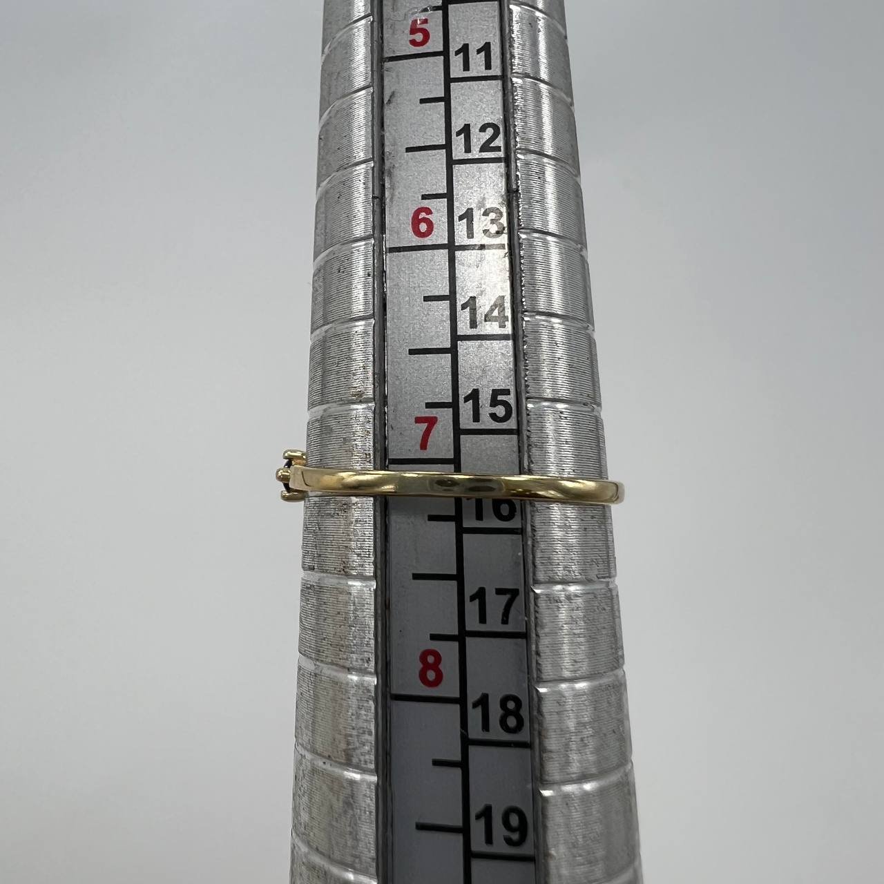 New 14K Solid Gold Ring Women’s Fine Jewelry Blue Gemstone Italy Gift Size 7 - Image 6