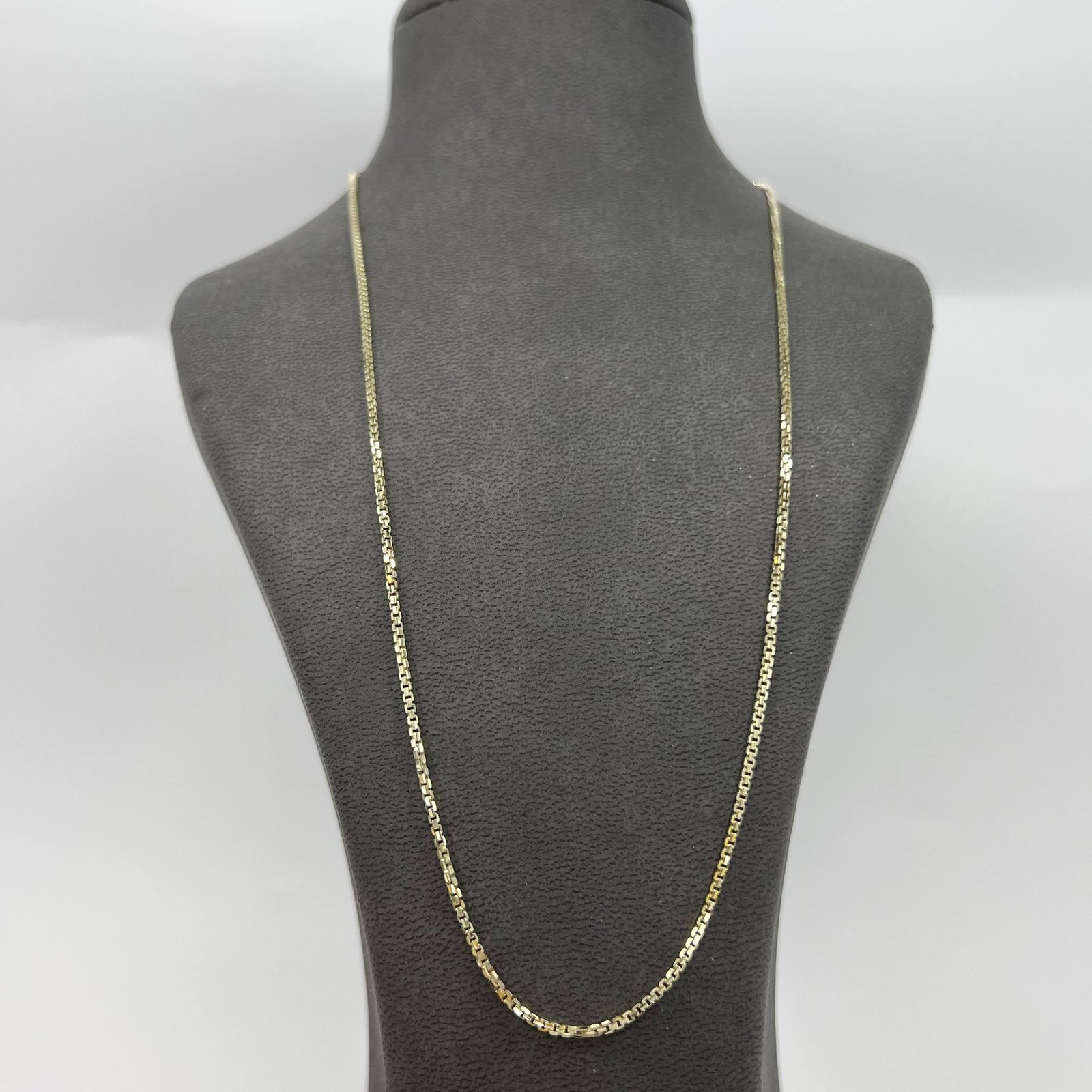 New 14K Solid Gold Box Chain Necklace Italy 17” Gift Unisex Fine Jewelry 3.8g - Image 7