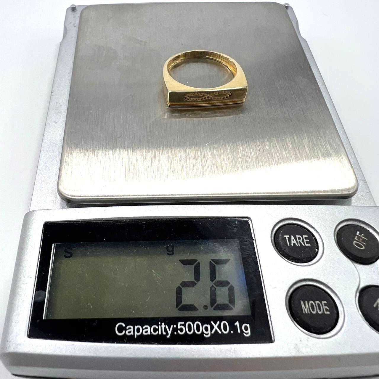 Yellow gold 14K infinity design ring, delicate, size 7 beautiful gift - Image 9