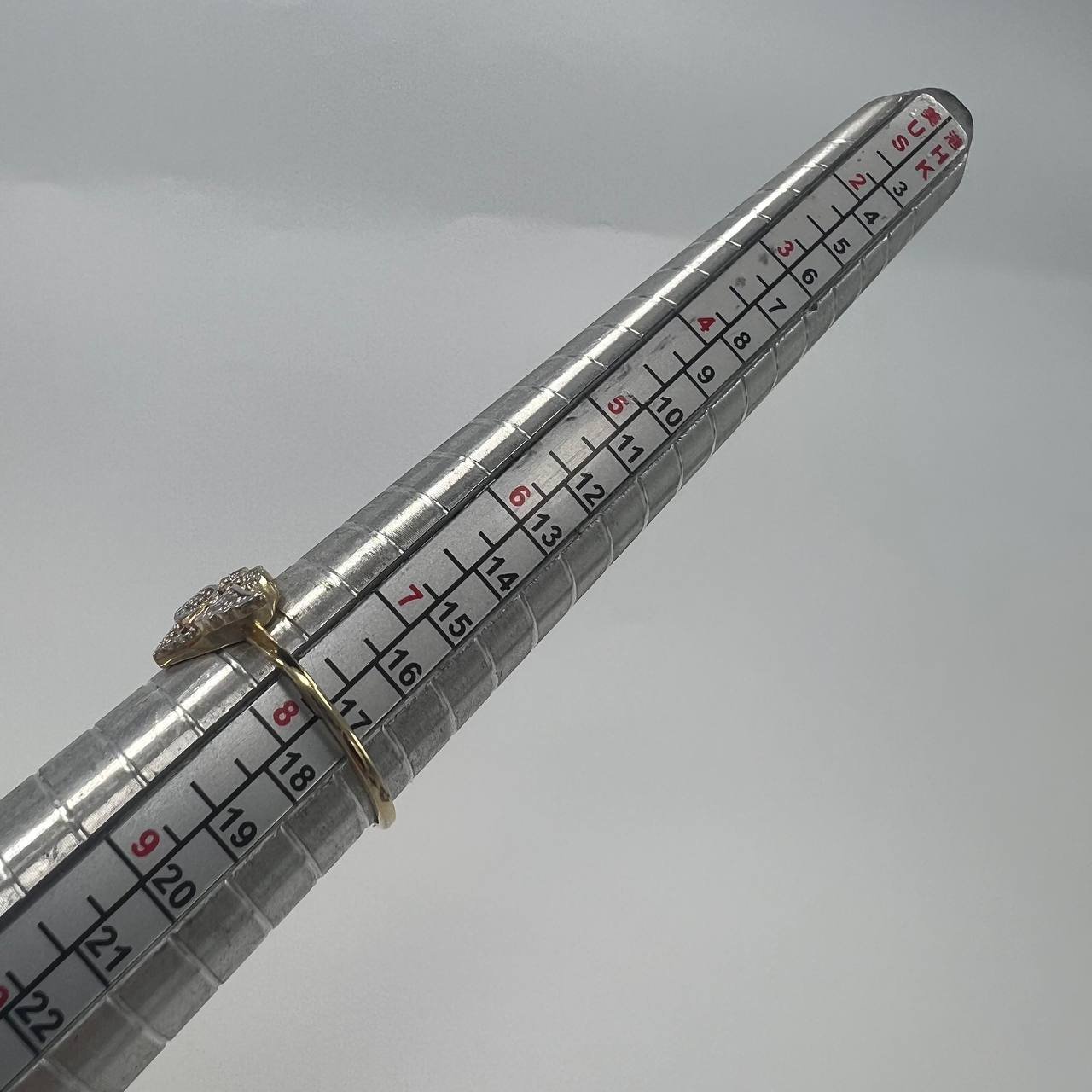 New 14K Solid Gold Ring 1.6g – Heart with Wings and Stones, Made in Italy - Image 8