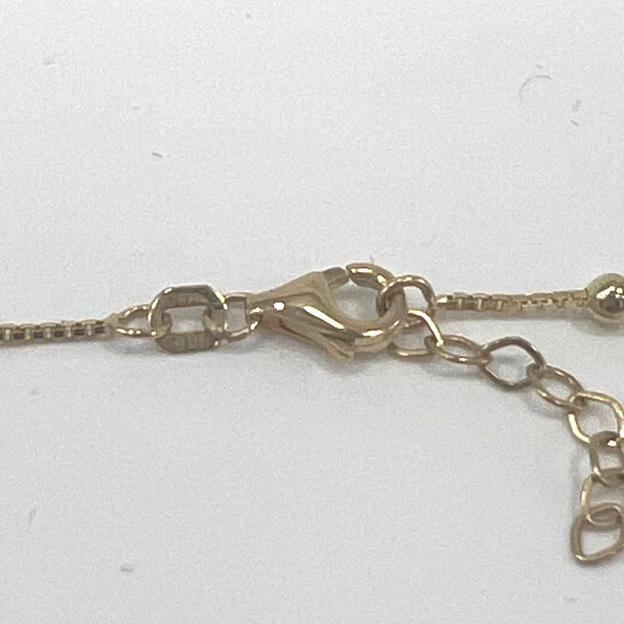 14K yellow gold necklace with elegant Colored stones, delicate and stylish - Image 7