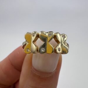 New 14K Solid Gold Butterfly Ring Women’s Jewelry Band 1.9g Made in Italy Size 6