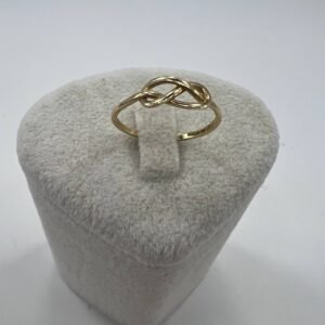 New 14K Solid Gold Knot Ring 1.2g – Elegant Infinity Minimalist Design Jewelry