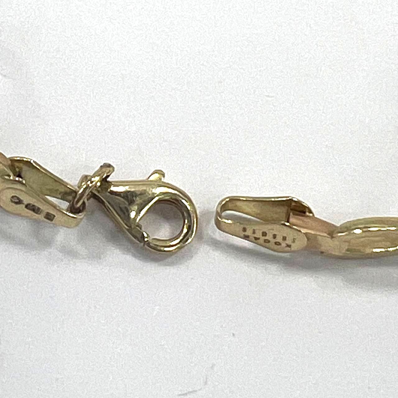 14K yellow, white & rose gold bracelet, delicate and elegant for every occasion - Image 8