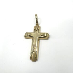 new 14K Yellow Gold Cross – Unique and elegant design, perfect for daily wear.