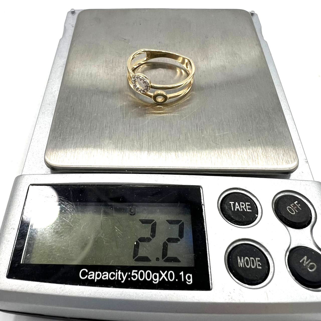 14K Yellow Gold Ring with a unique and beautiful design, elegant and refined. - Image 10