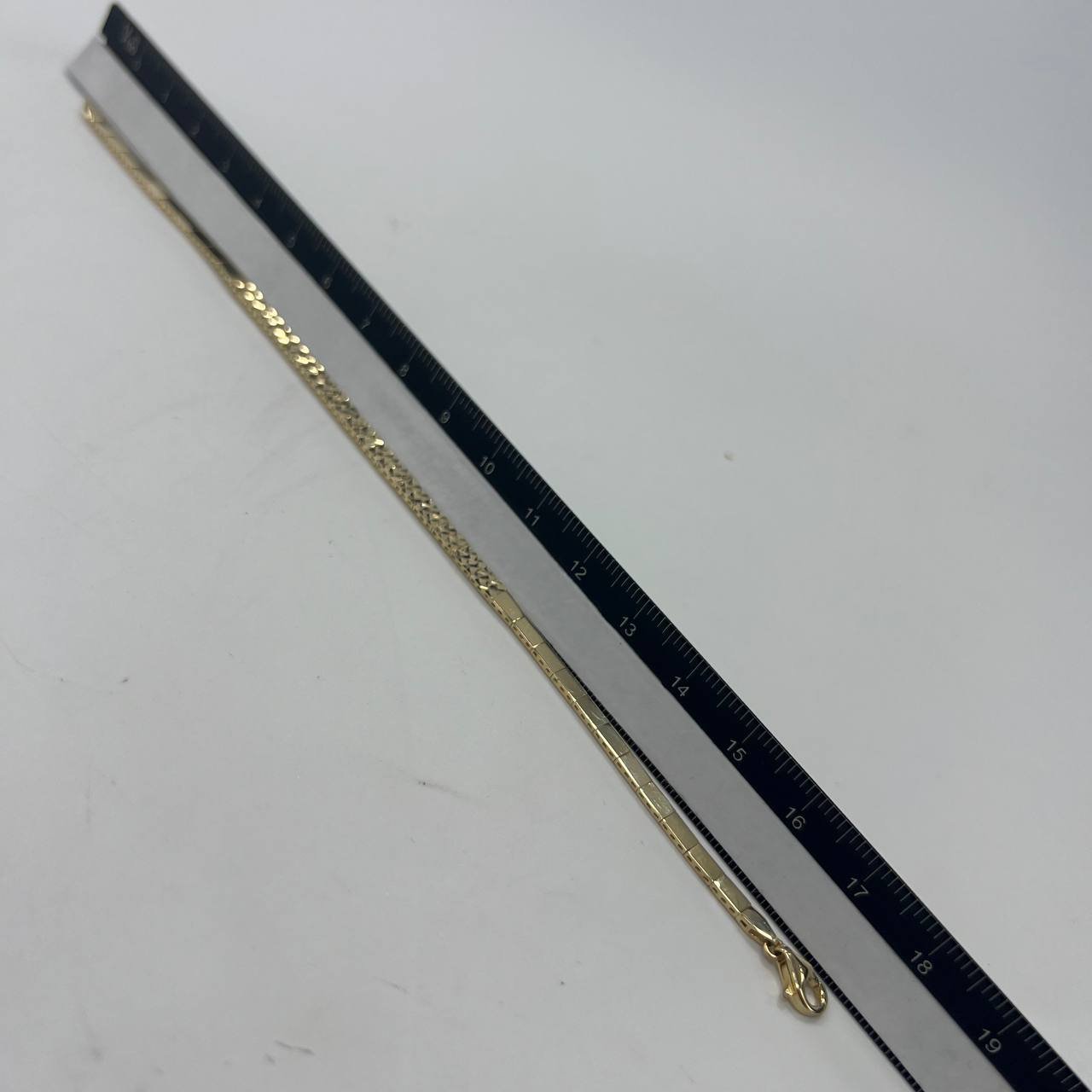 New Elegant 14K Solid Gold Italian Bracelet – Diamond-Cut Design 3.8g, 18cm - Image 7