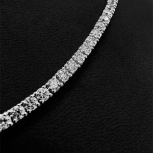 15.2 Karat Diamond Tennis Gold Necklace